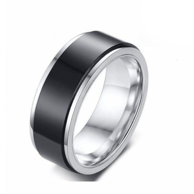 Unisex Stainless-steel Anti-Stress Rotatable Anxiety Ring