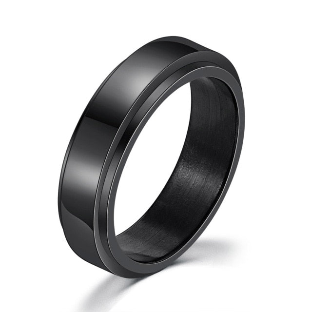 Unisex Stainless-steel Anti-Stress Rotatable Anxiety Ring