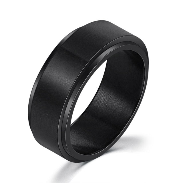 Unisex Stainless-steel Anti-Stress Rotatable Anxiety Ring