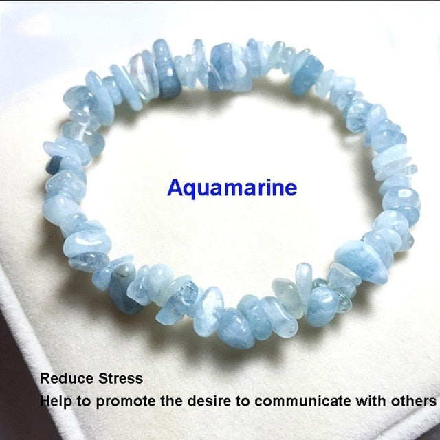 Irregular Crystal Stone Chakra Bracelets