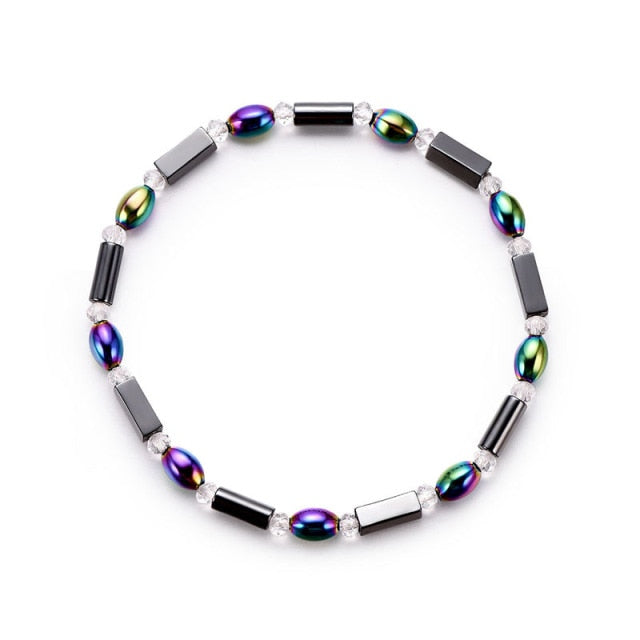 Cat Eye Beaded Hematite Bracelet for Women