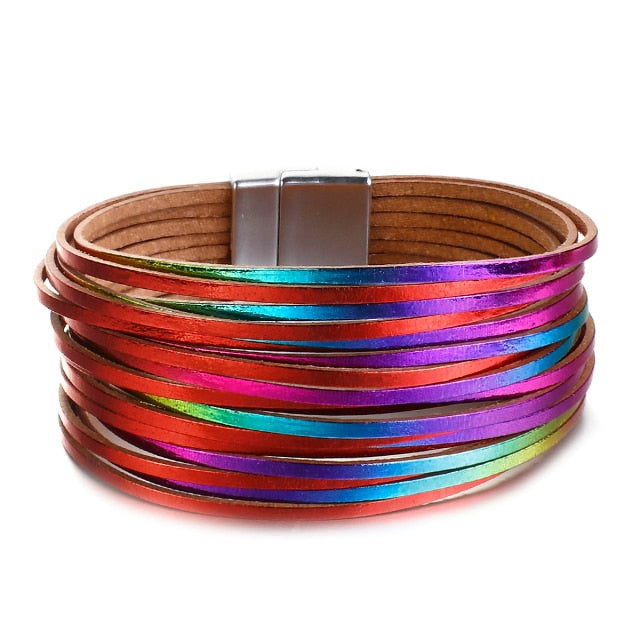 Multilayer Boho Threaded Bracelet for Women