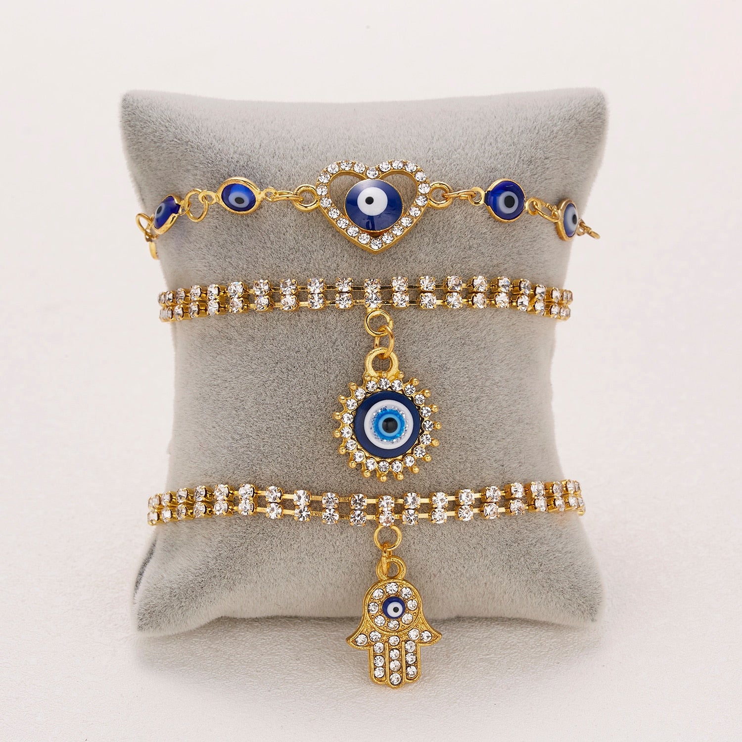 Turkish Evil Eye Women’s Luxury Cubic Zircon Charm Trendy Bracelet