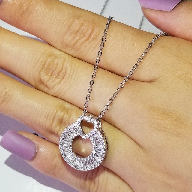 Elegant Multiple Styles Minimalist Sterling Silver Pendant Necklace for Women