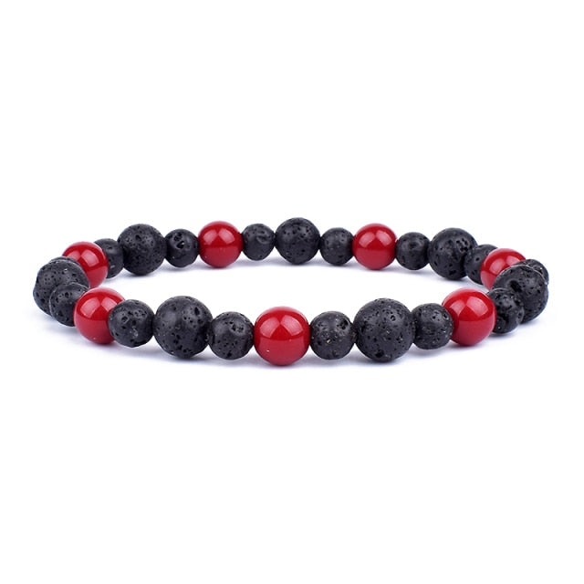 Unisex Natural Obsidian Hematite Bead Tiger Eye Bracelets