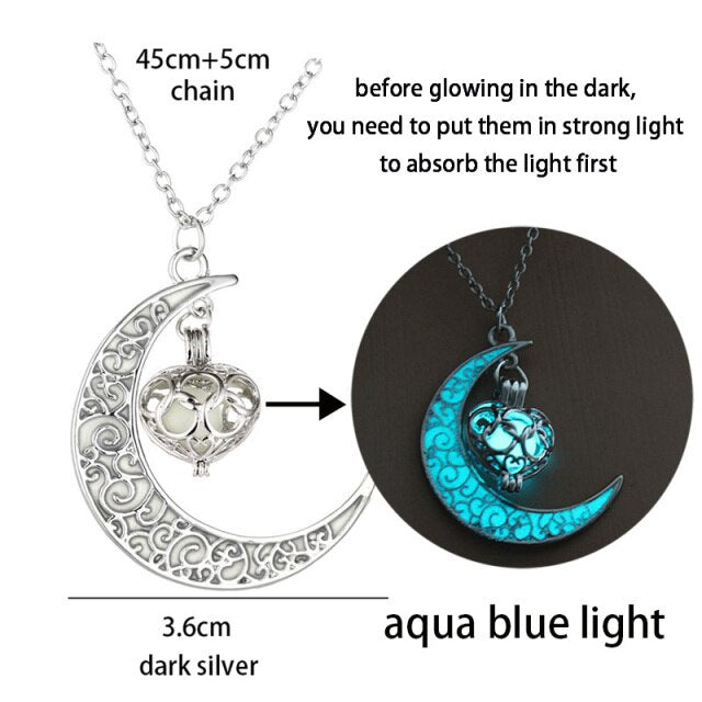 Luminous Glowing Arrow Spear Glow-in-the Dark Pendant Necklace Jewelry.