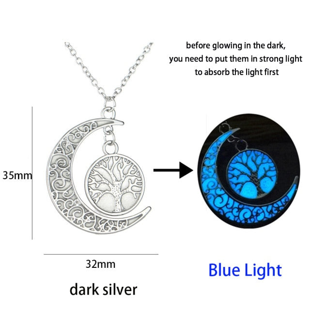 Luminous Glowing Arrow Spear Glow-in-the Dark Pendant Necklace Jewelry.