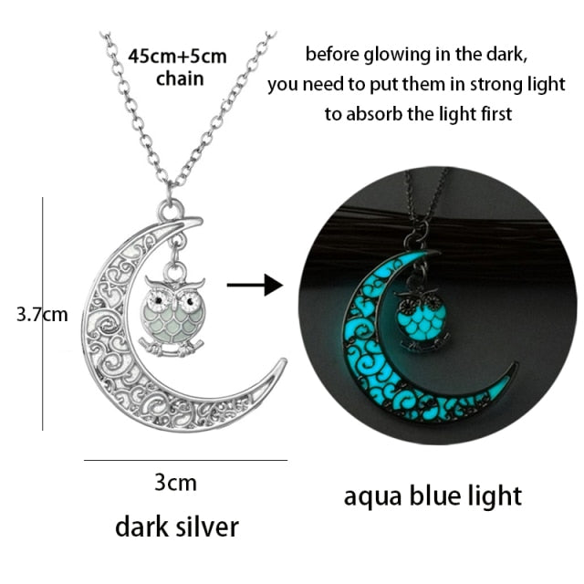 Luminous Glowing Arrow Spear Glow-in-the Dark Pendant Necklace Jewelry.