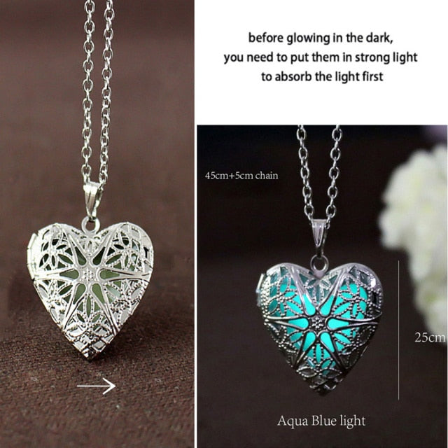 Glowing Elemental Designed Artistic Chain Pendant - Metal Toned