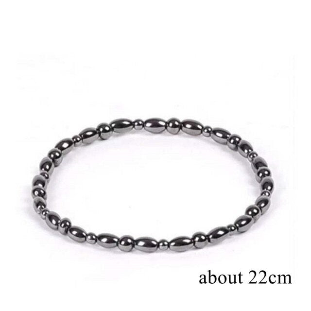 Direct Shipping Lose Weight Fashion Girl Women Men Charm Magnetic Black Stone Anklets Natural Black Health Jewelry Care Anklet
