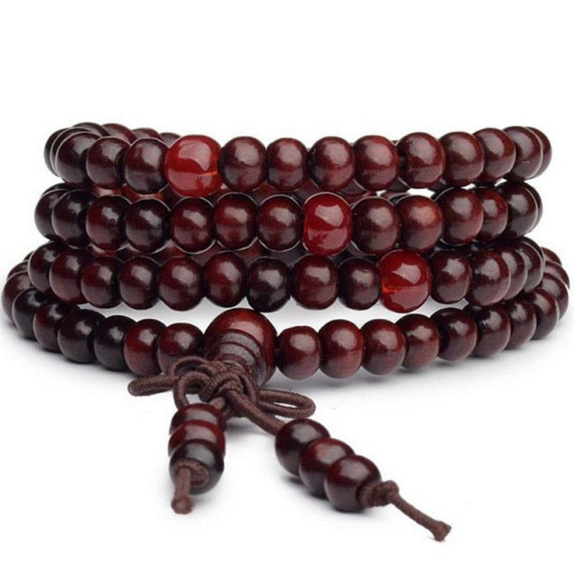 9 Styles 6mm Natural Wooden Bead Knot Bracelet