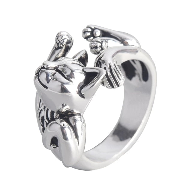 Titanium Steel Punk Nature Bohemian Ring Set
