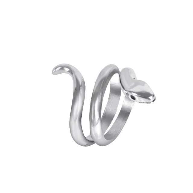 Titanium Steel Punk Nature Bohemian Ring Set
