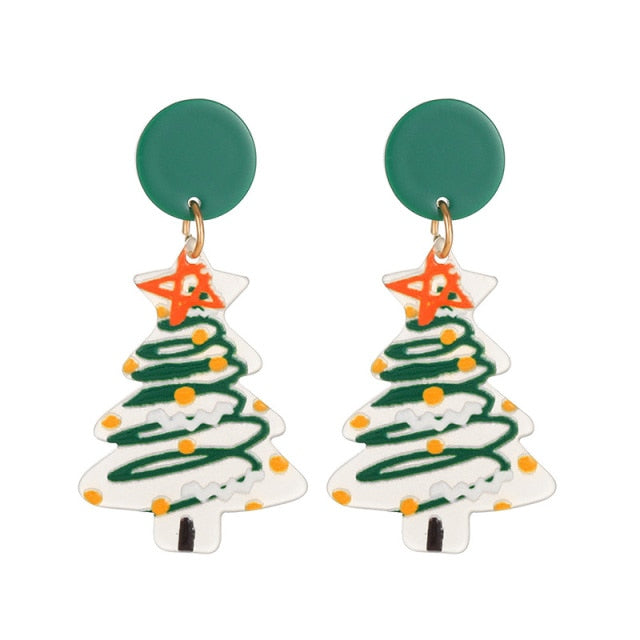 Christmas Holiday Season Ornamental Drop Earrings