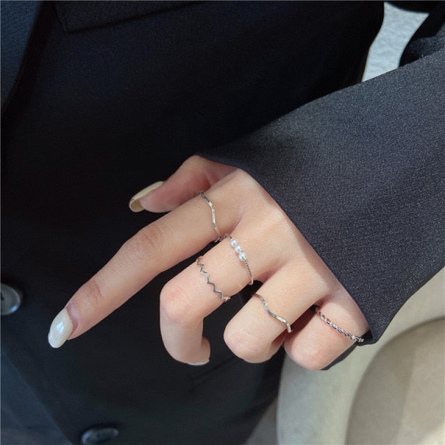 Bohemian Simple Chain Accessory Ring