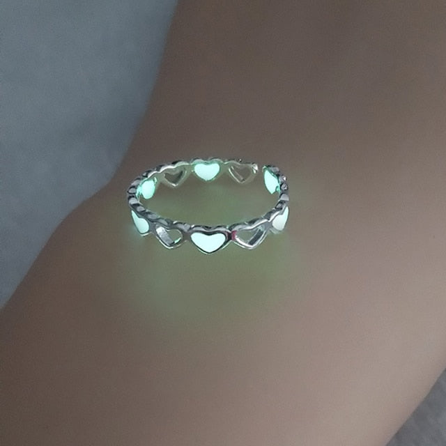 Adjustable Luminous Vintage Fashion Glowing Ring