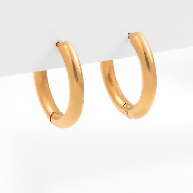 Stainless-Steel Geometric Shaped Hoop Earring Range
