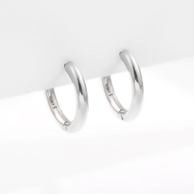 Stainless-Steel Geometric Shaped Hoop Earring Range