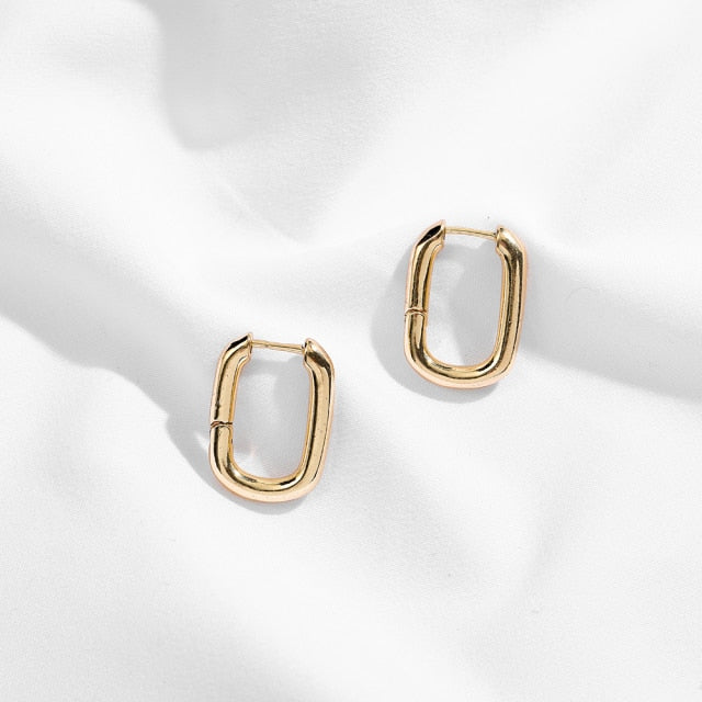 Stainless-Steel Geometric Shaped Hoop Earring Range
