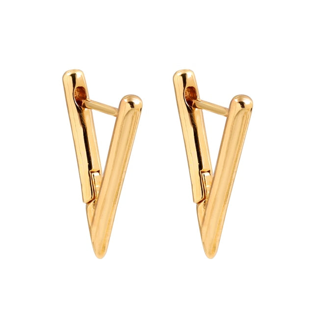 Stainless-Steel Geometric Shaped Hoop Earring Range