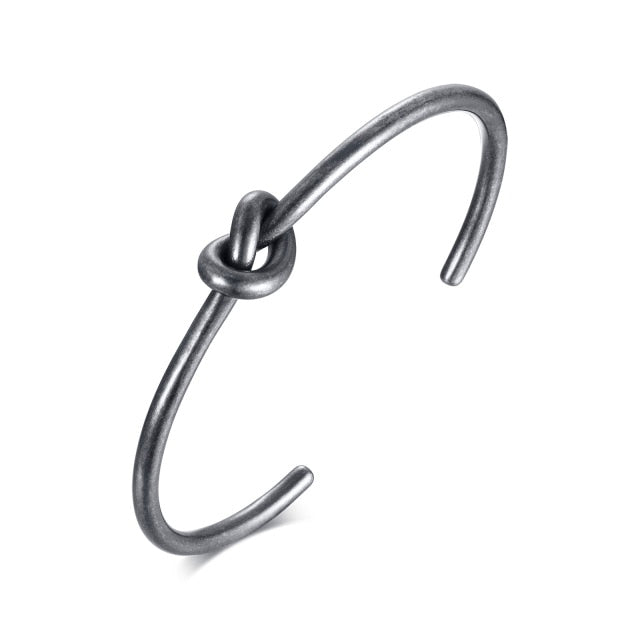 Trendy Open Knot Stylish stainless-steel Bracelet