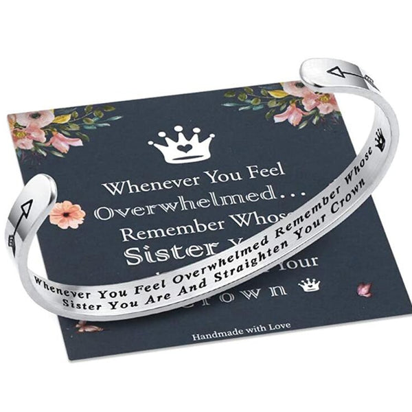 Engraved Inspirational Quotes Charm Bangles for Women