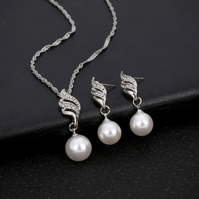 3 Pcs/set Snowflake Necklace Earrings Christmas Luxury Jewelry Set Accessories Christmas Valentine's Party Gifts 2021 New