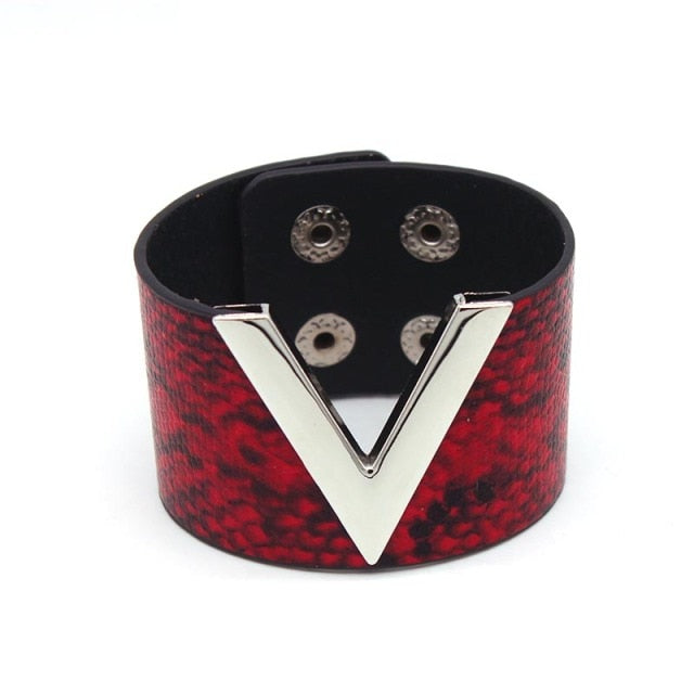 Leather Punk Style European Fashion Bracelets for Women
