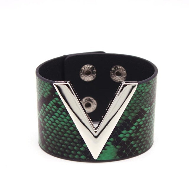 Leather Punk Style European Fashion Bracelets for Women