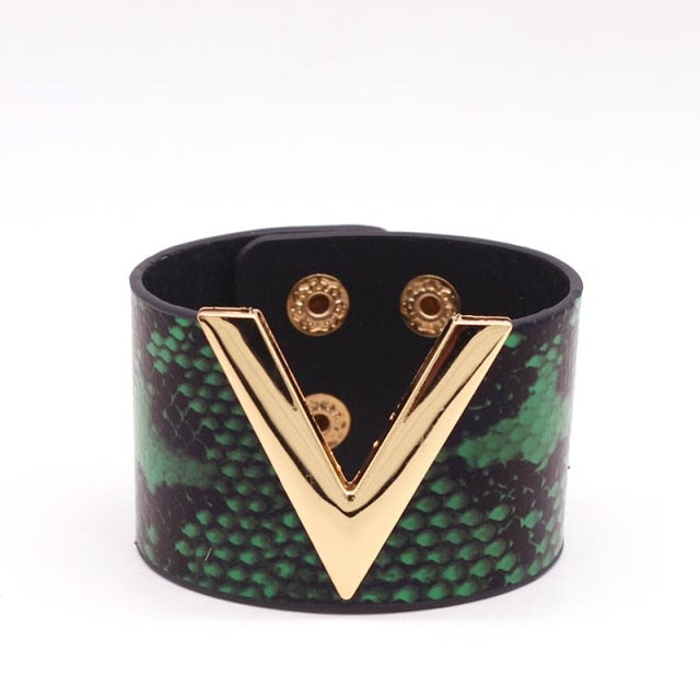 Leather Punk Style European Fashion Bracelets for Women