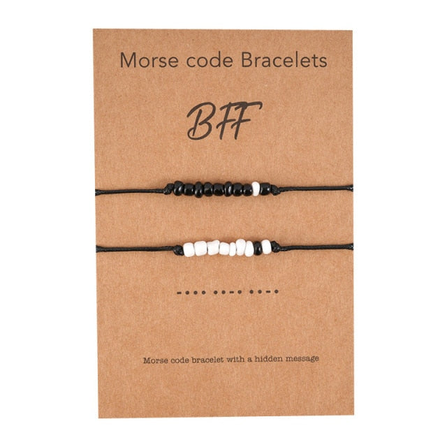 2Pcs/Set Couple’s Handmade Braided Bracelet