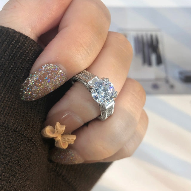 Trendy Bridal Classic Cubic Zirconia Engagement Ring